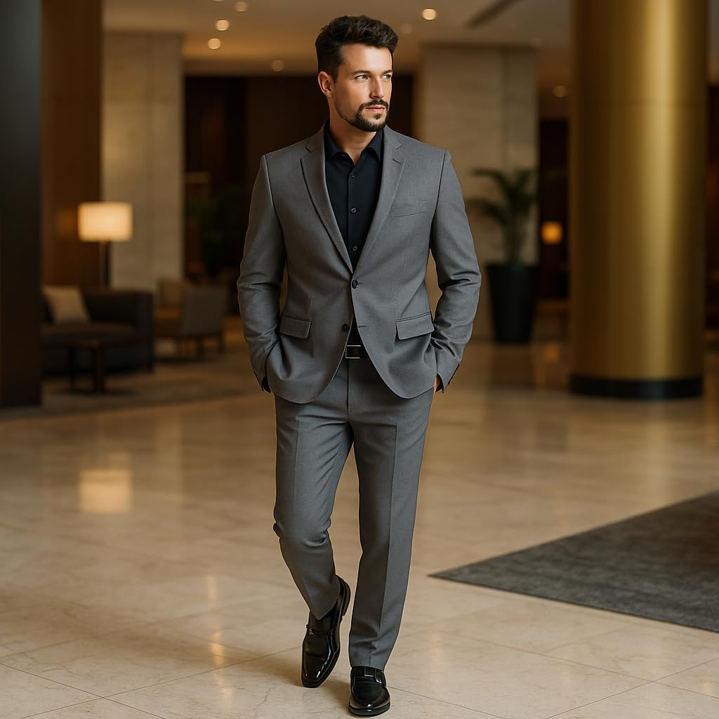 Men’s Invisible Elevator Shoes – Gain 3.15” (8 cm) Height – Genuine Leather Lacro – Sleek Black Casual Derby – Inches Taller - Image 7