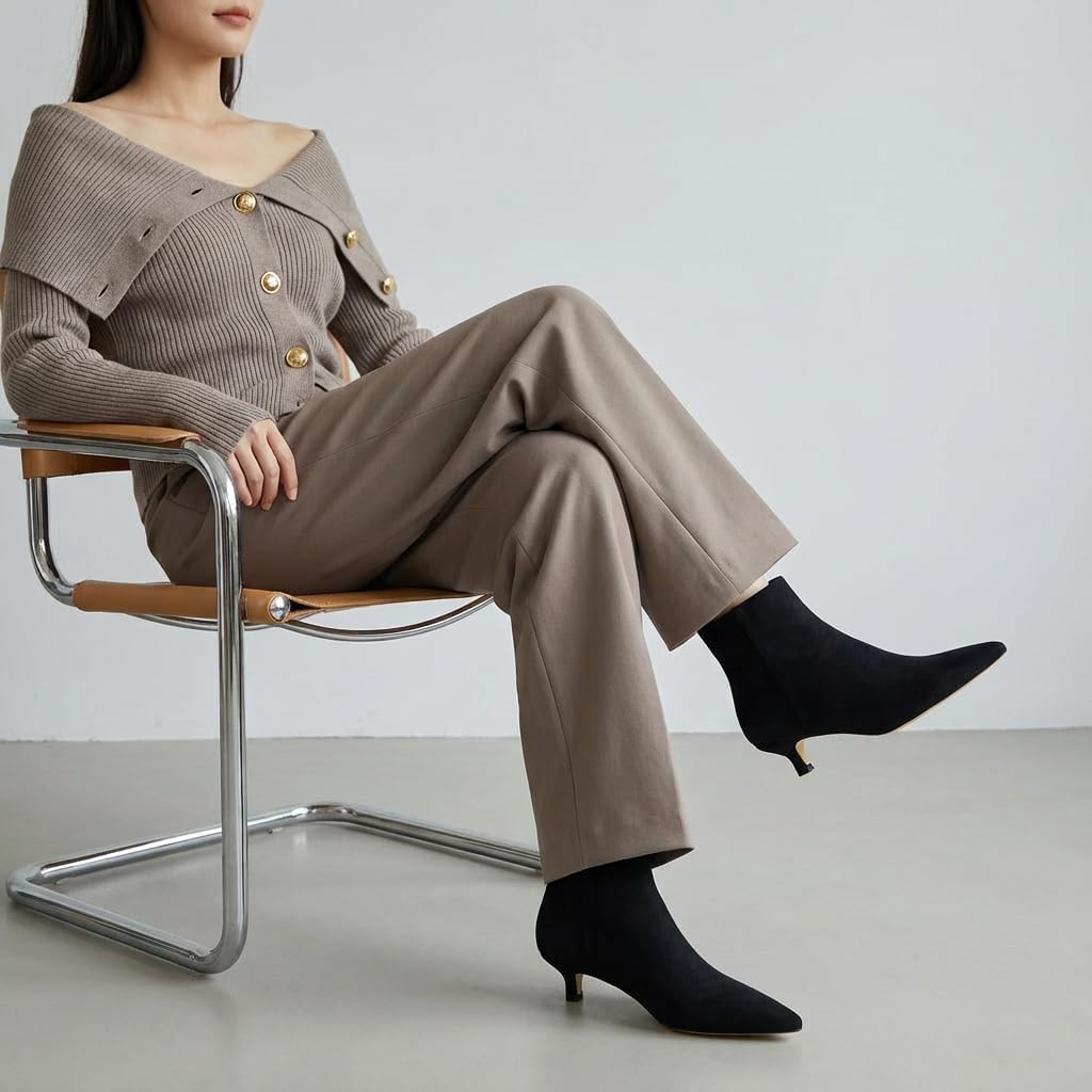 CUSHIONAIRE Women's Barbi Kitten Heel Bootie +Memory Foam, Wide Widths Available - Image 7