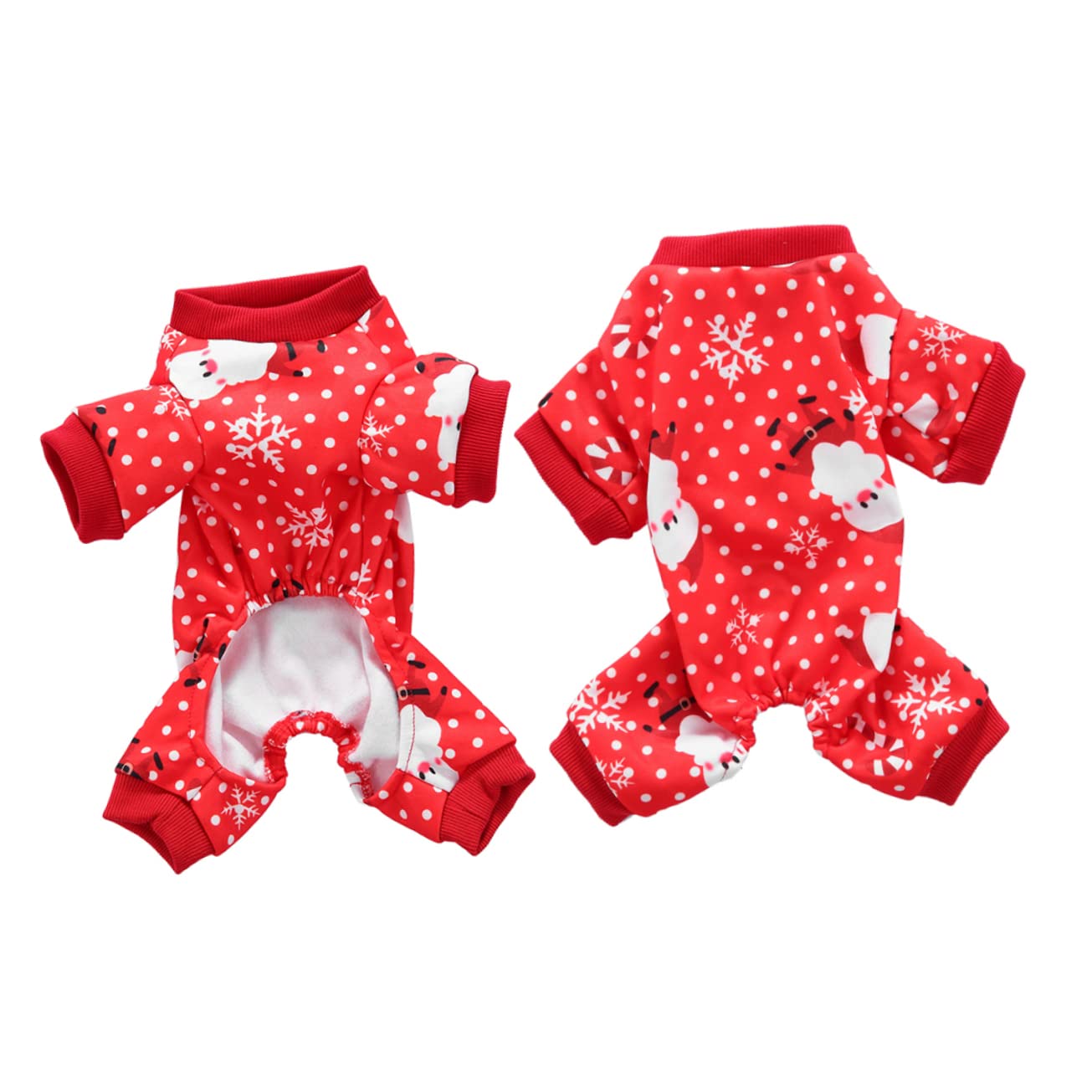 BESPORTBLE 3 Pz Panno Natalizio Per Cani Felpa Con Cappuccio Cane Tute Ragazza Vestiti Natalizi Per Animali Domestici Pigiami Per Ragazzi Natale Del Cane Gatto Gonna Rosso Divertente