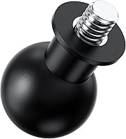 Vista 8 de Adaptador de bola de tamaño B de 1 pulgada a tornillo de 1/4"-20 – Convertidor de montaje de cámara, se adapta a bases de bola estándar de 1