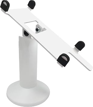 DCCStands Pax A60 7 Swivel and Tilt Terminal Stand, Screw-in and Adhesive, White