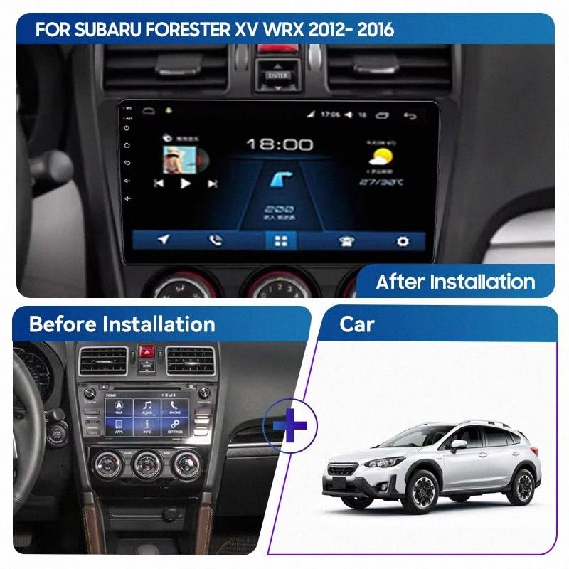 Radio Coche 2 DIN para Subaru Forester con Carplay Inalámbrico y GPS 2