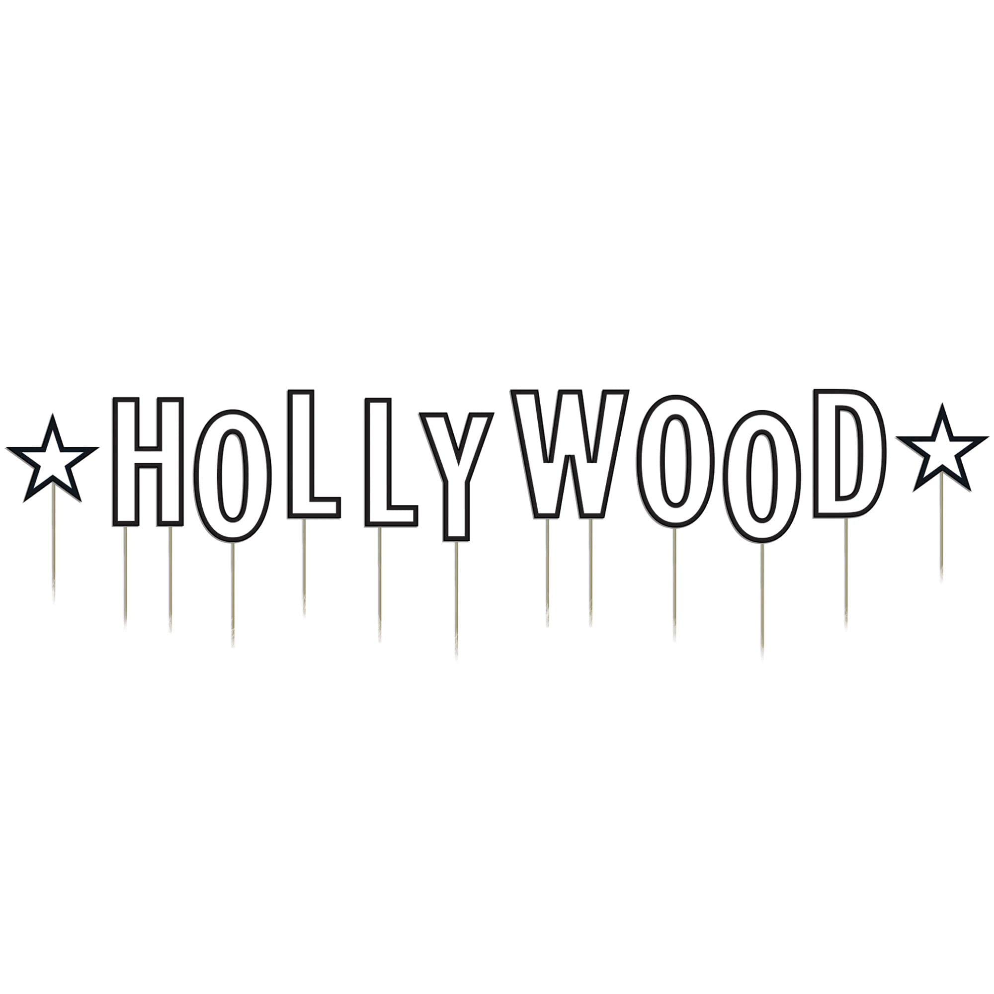 Amscan Glitz & Glam Yard Stakes Yd, Multi