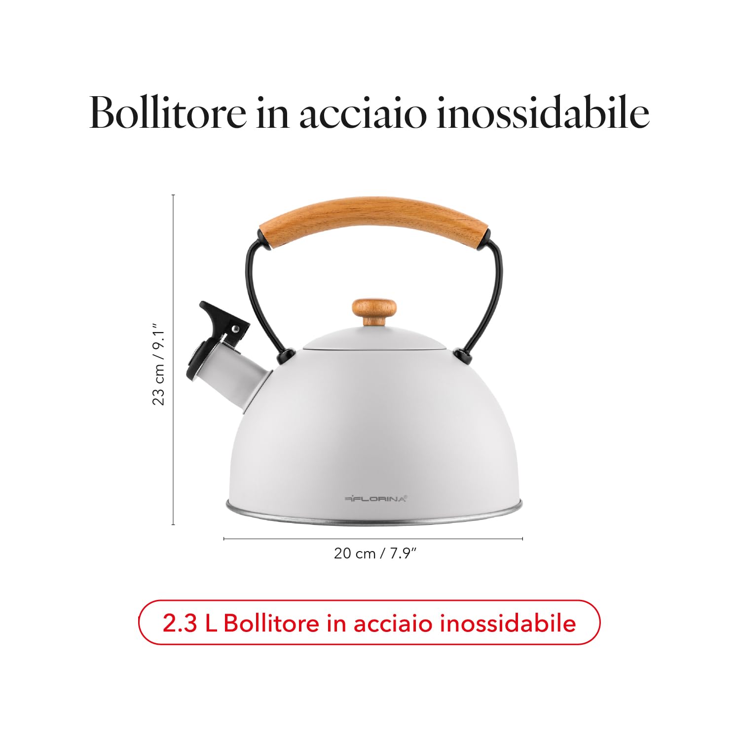 SMILE MCN-12/B Bollitore, per tutti i tipi di piani cottura inclusi