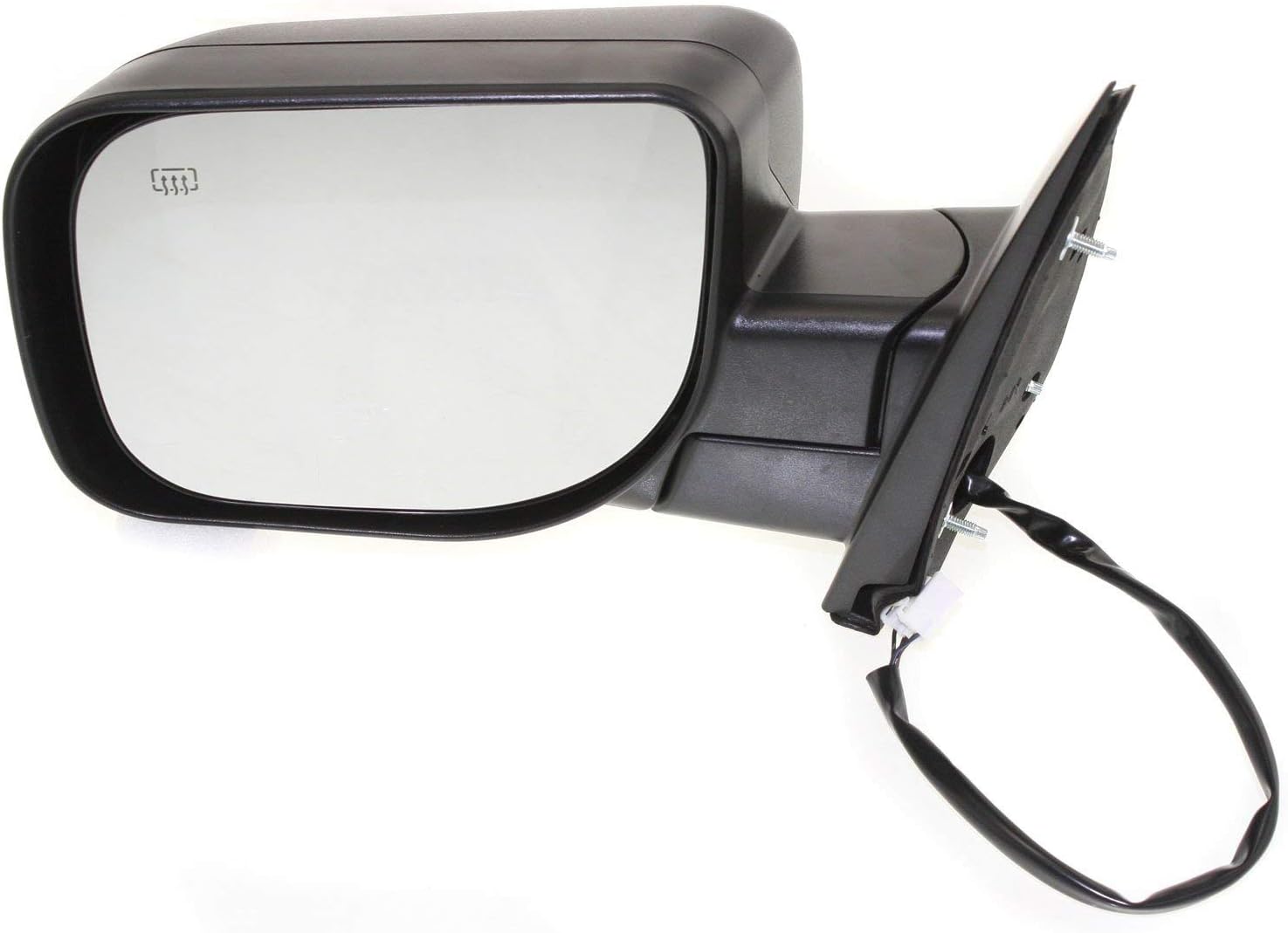 Kool Vue Passenger Side Power Heated Mirror for Nissan Titan 2004-2015 Without Blind Spot Monitor & Memory Textured Models Without Towing Package