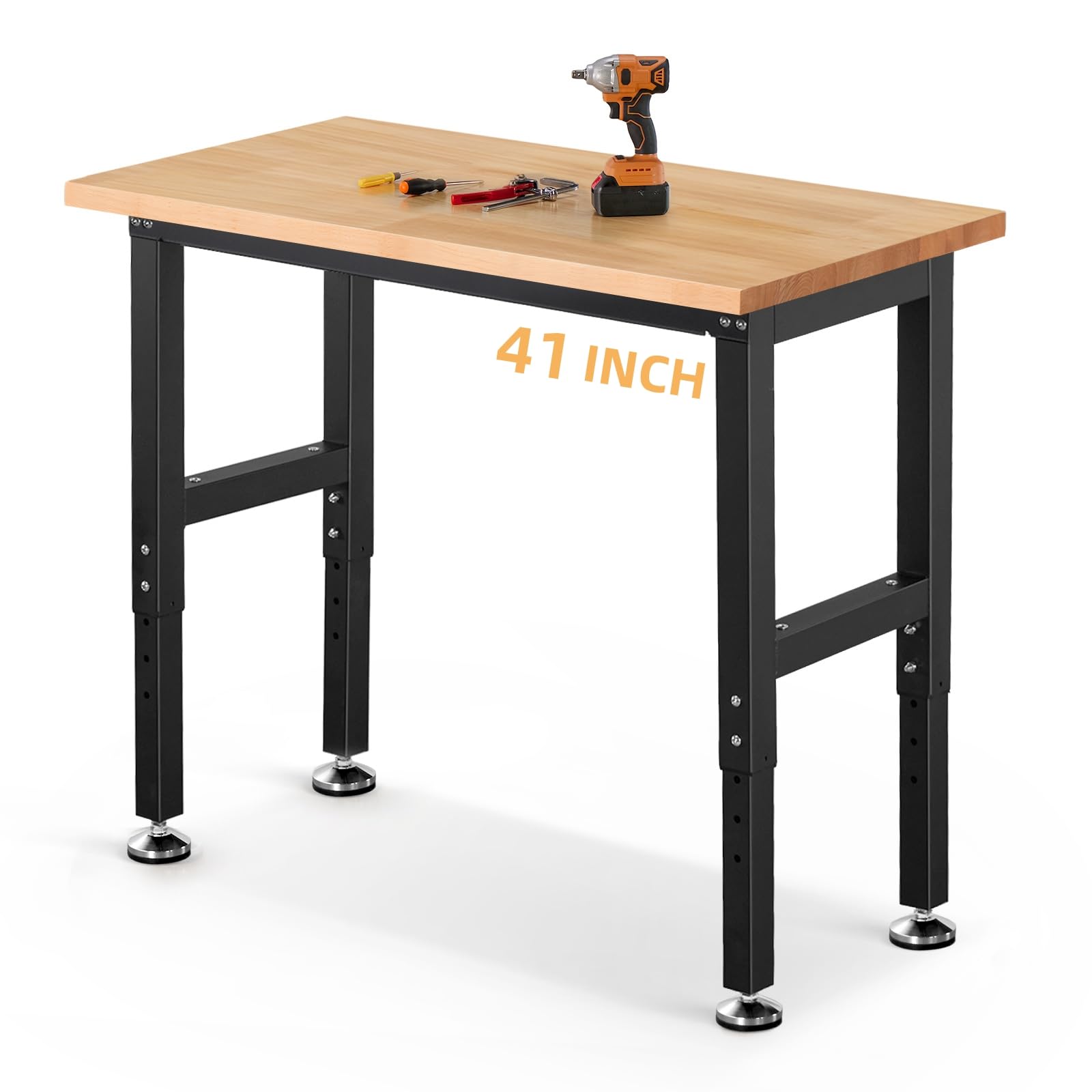 ◼️4drawers wood working table 作業台 ENJOYWOOD Work Bench 41 Inch Workbench for Garage Adjustable