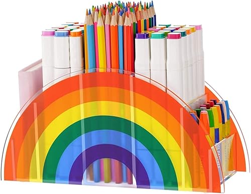 Soporte acrílico para bolígrafos, organizador de escritorio transparente, organizador de bolígrafos para escritorio, lindo soporte para lápices,