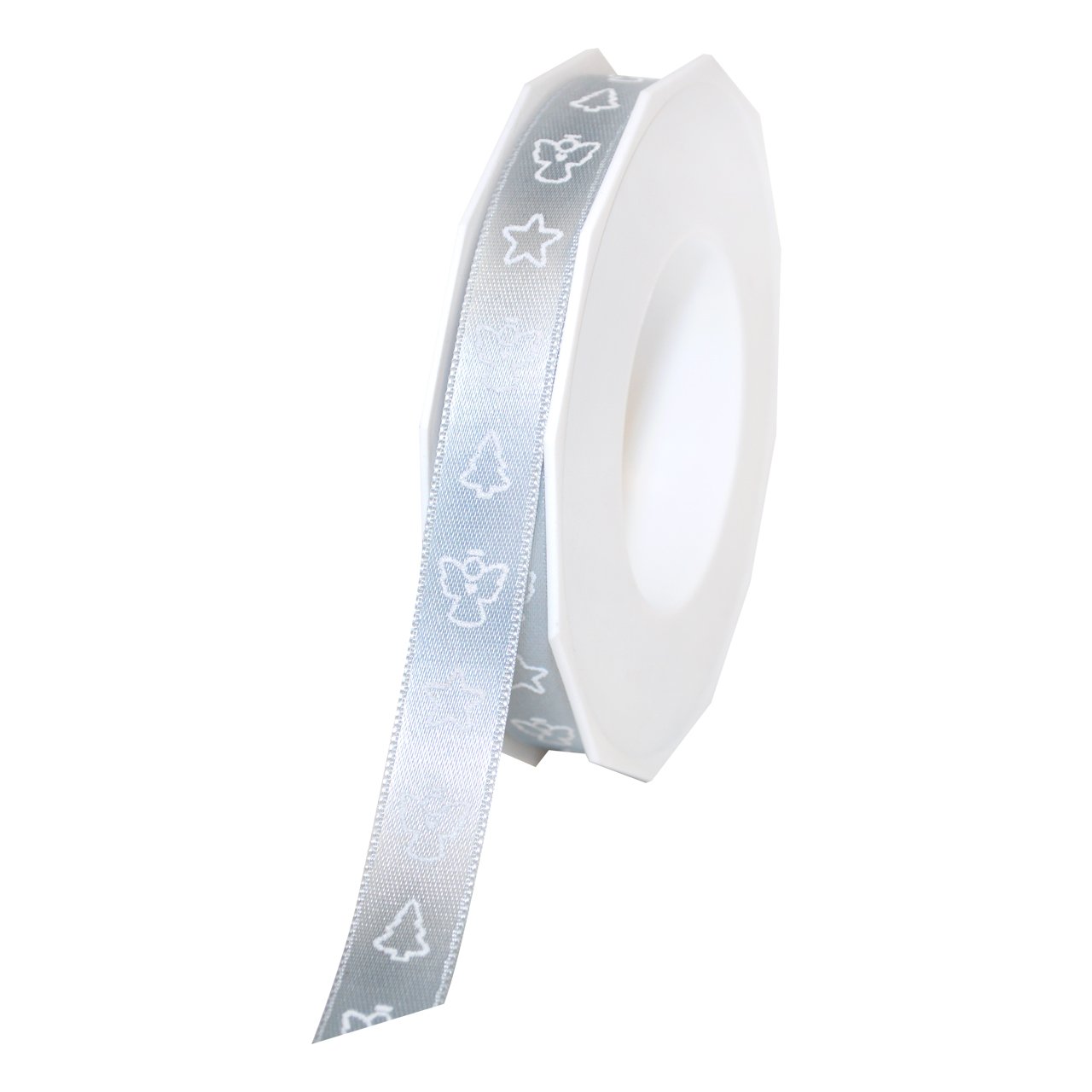 Ruban imprimé taupe de 15 mm pour décoration de table de mariage