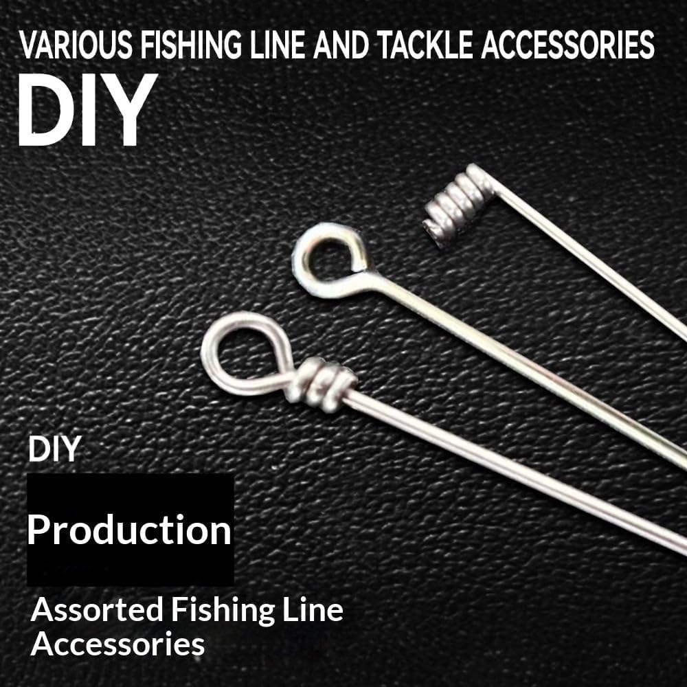 Kit d'outils de pêche multifonction avec pince de bureau, bobine de ligne et mandrin de fixation de mouche pour matériel de pêche à faire soi-même