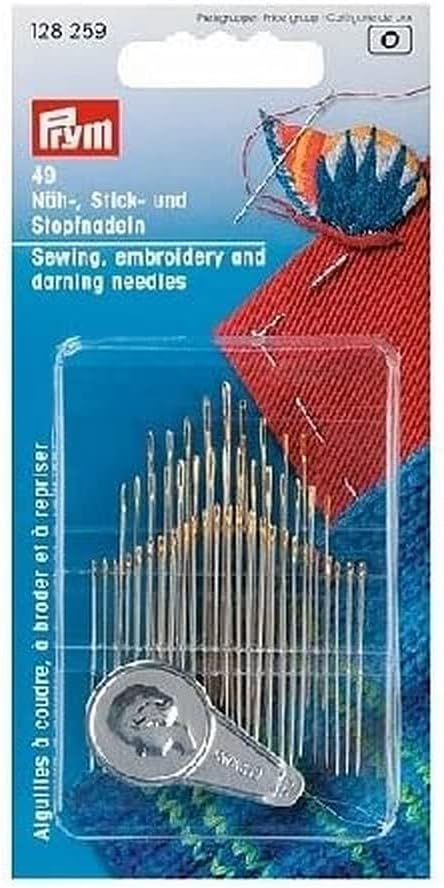 Prym Needle Assortment, Metal, Silver, 9.3 x 5.7 x 0.7 cm