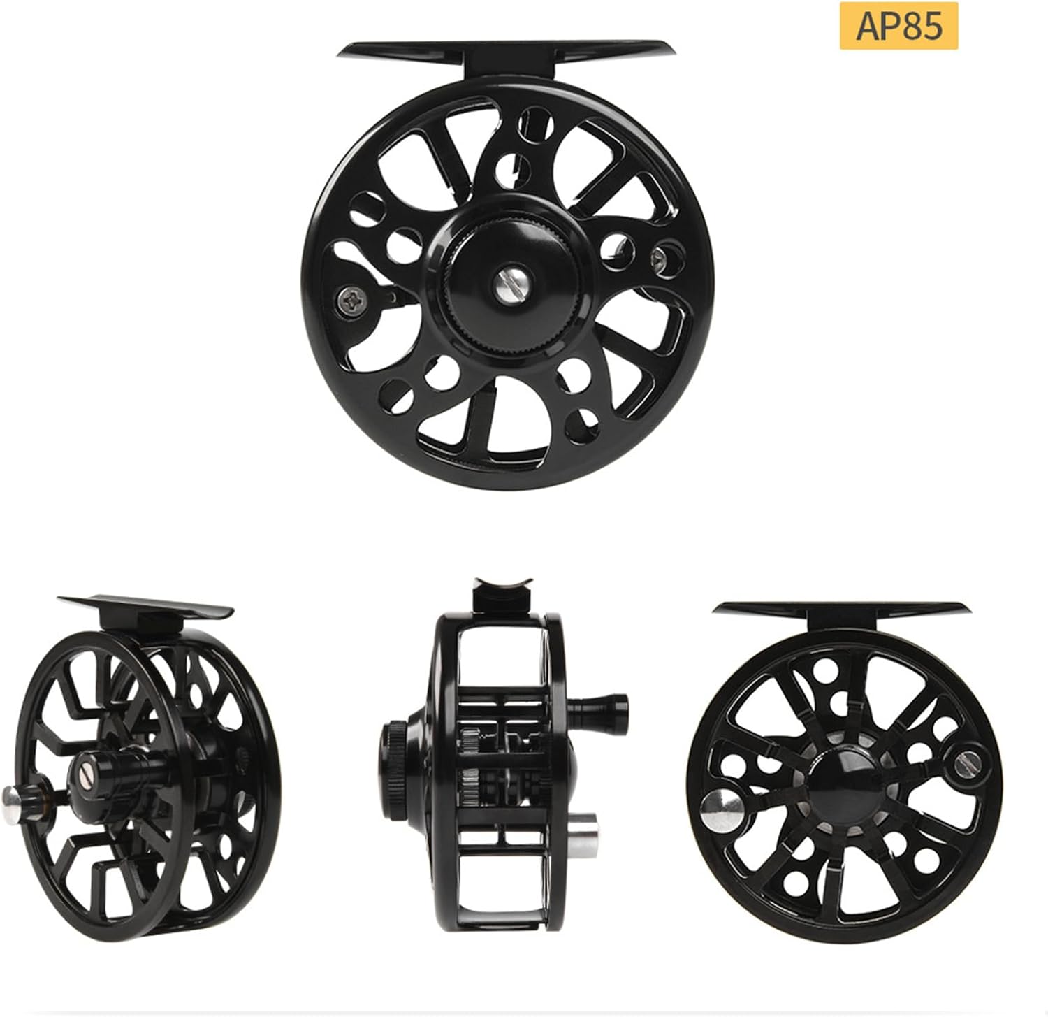 Aluminum Alloy Fly Fishing Reel, All Metal Reel Light Weight Fly Wheel Tackle for Trout Size 3/4 5/6 7/8 Precisions Casting Reel