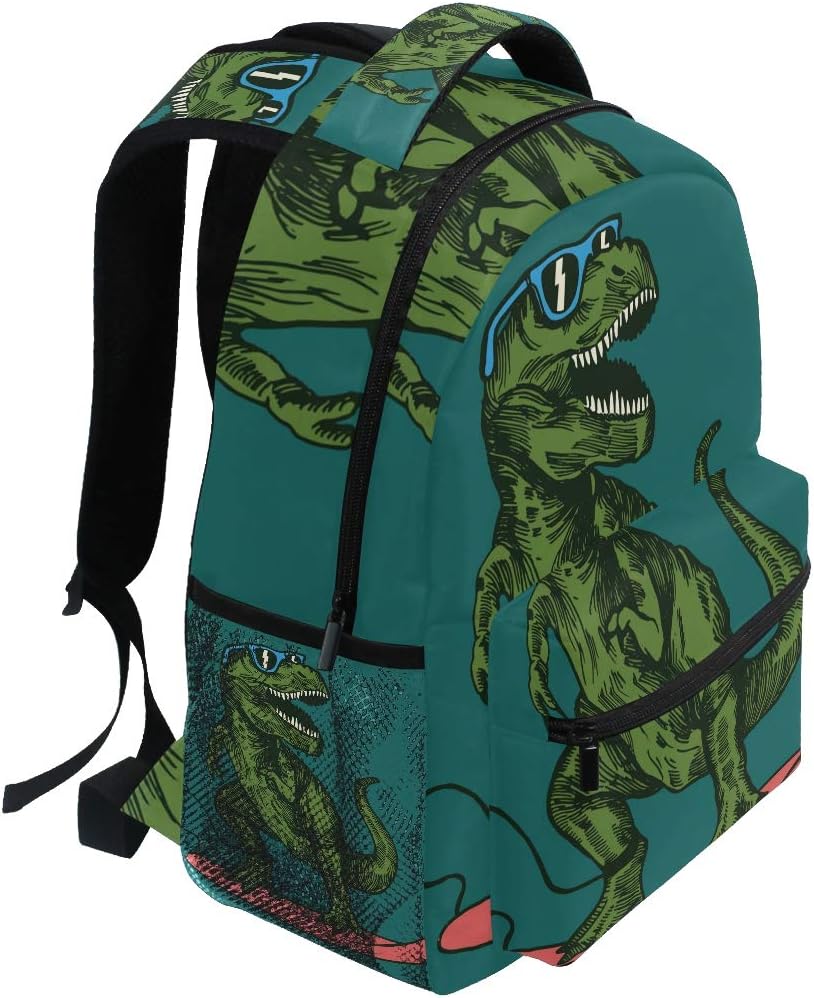 senya School Backpack Skateboard Dinosaur Teens Girls Boys Schoolbag Travel Bag