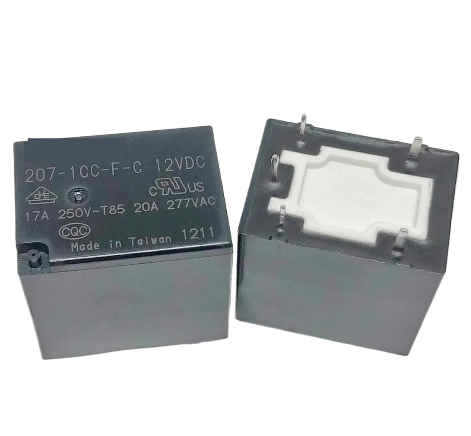 Relais électromécanique 5 broches 207-1CC-FC 12V CC pour intégration sur circuit