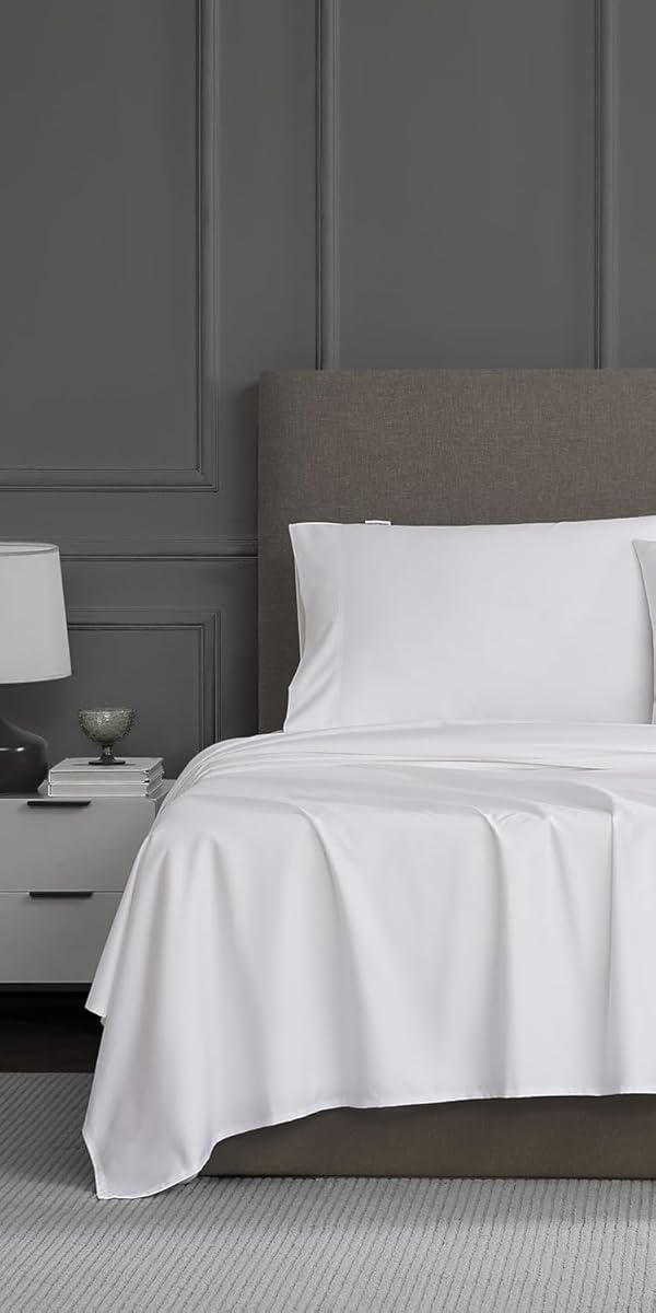 Linen Closet Luxury Cotton Blend 1200 Thread Count Full Size– 4-Piece Sheet Set, Ultra Soft & silky Luxury Sateen Sheets, Moisture Wicking & Wrinkle Resistant, Deep Pocket Fit up to 18" Mattress,White by Linen Closet - Image 7