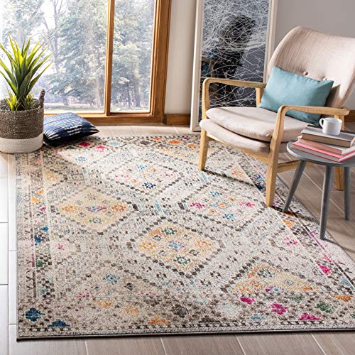 Tapete Boho Safavieh Madison 6 x 9 pies Gris y Amarillo miniatura 1