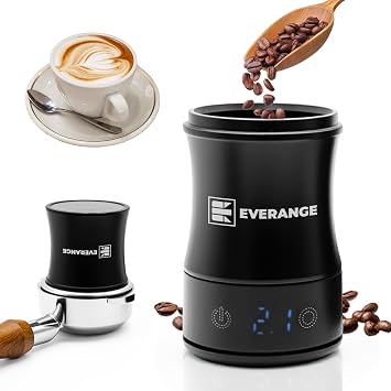 Digital Coffee Scale with Timer - Rechargeable Espresso Scale Precise Pour Over & Drip Coffee Scale, LED Display, Includes Dosing Cup, Black