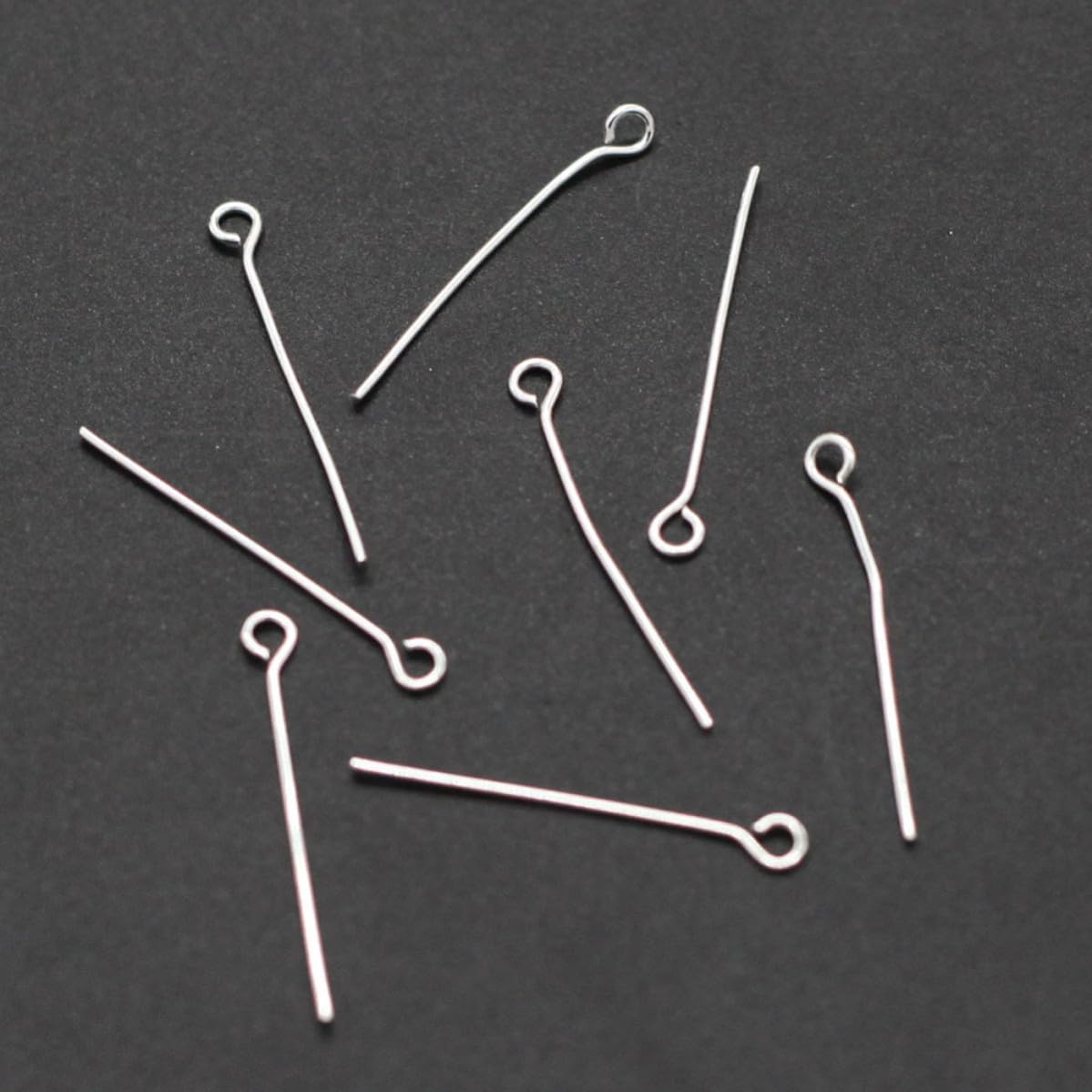 200pcs Open Eye Pins Strong Stainless Steel for DIY Jewelry Making