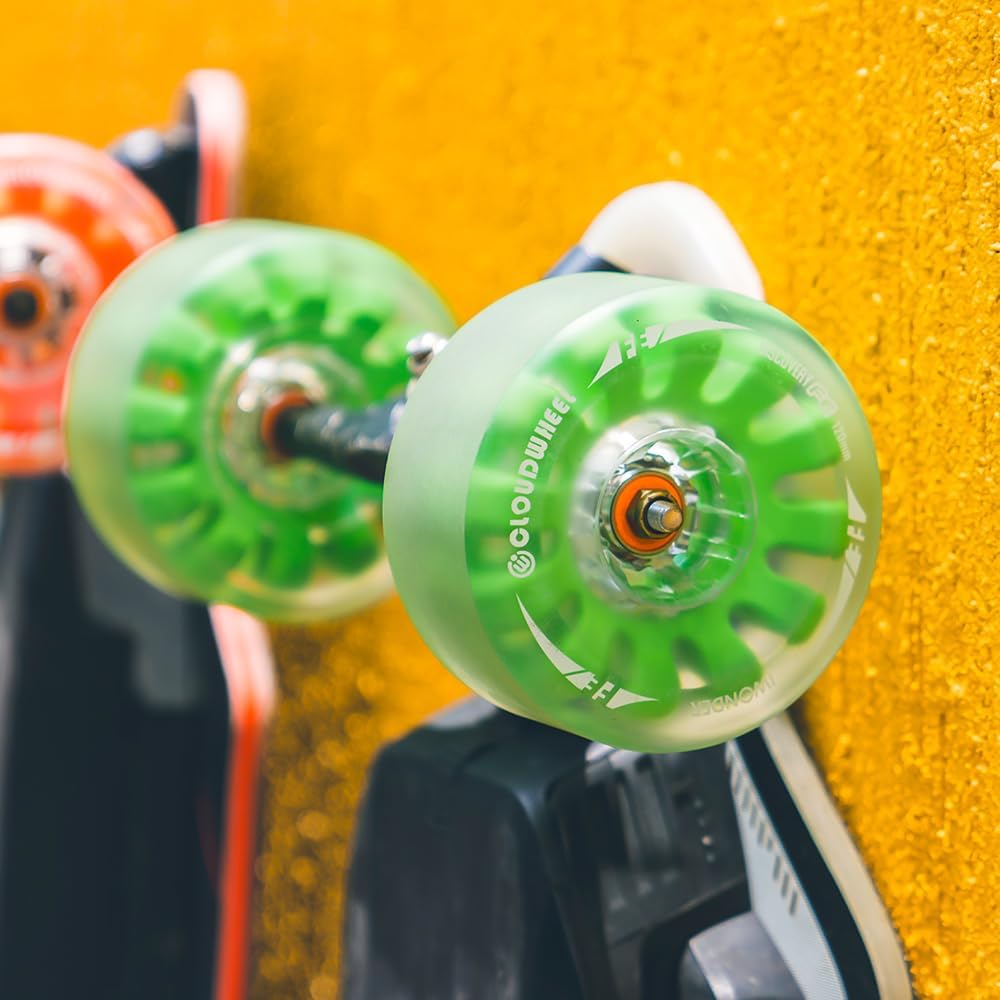 CLOUDWHEEL Discovery FE 105mm Electric Skateboard Wheels for Belt Drive, Urban All Terrain Off Road Longboard Wheels (Set of 4)