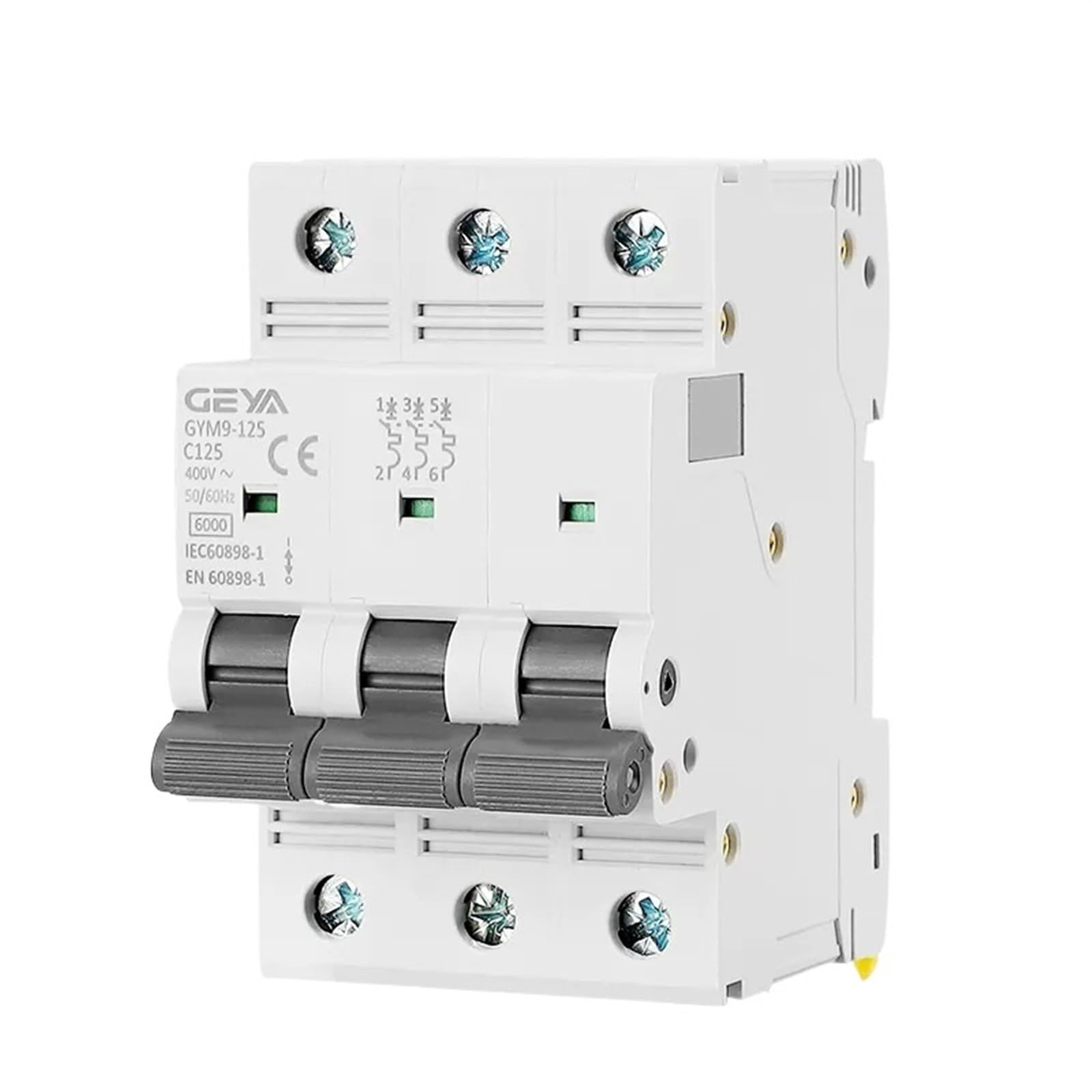 Disjoncteur miniature tripolaire 100A GYM9-125 haute performance 3 pôles 400V