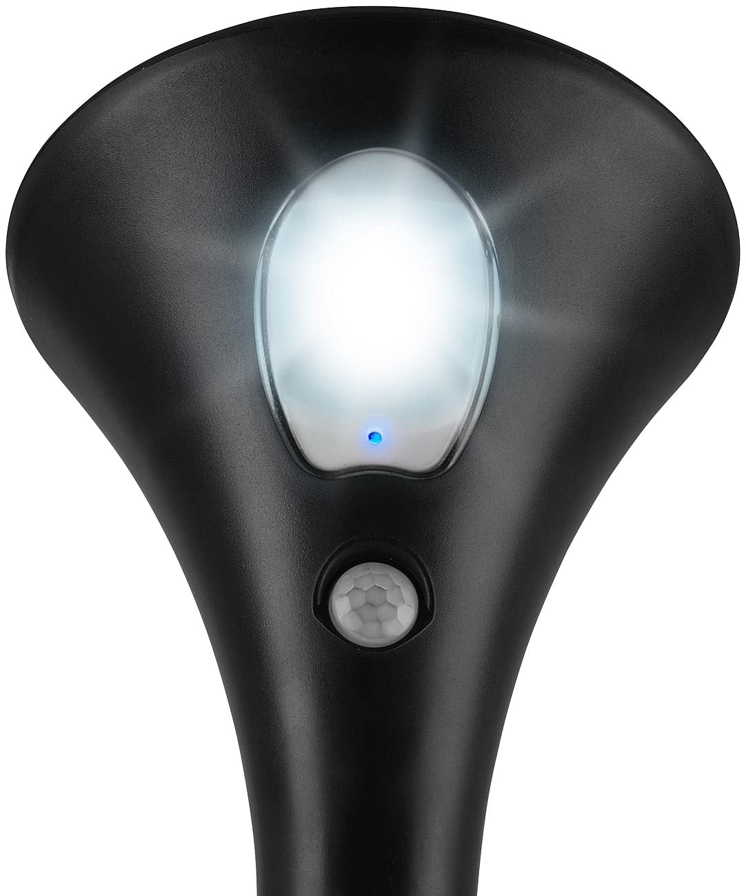 Lunartec Solarleuchten Gehwege: 8er-Set Design-Solar-Wegeleuchten, Licht- & Bewegungssensor, kaltweiß (Solar-Wegeleuchte Bewegungsmelder, Sensor-Gartenleuchten, Alarm)