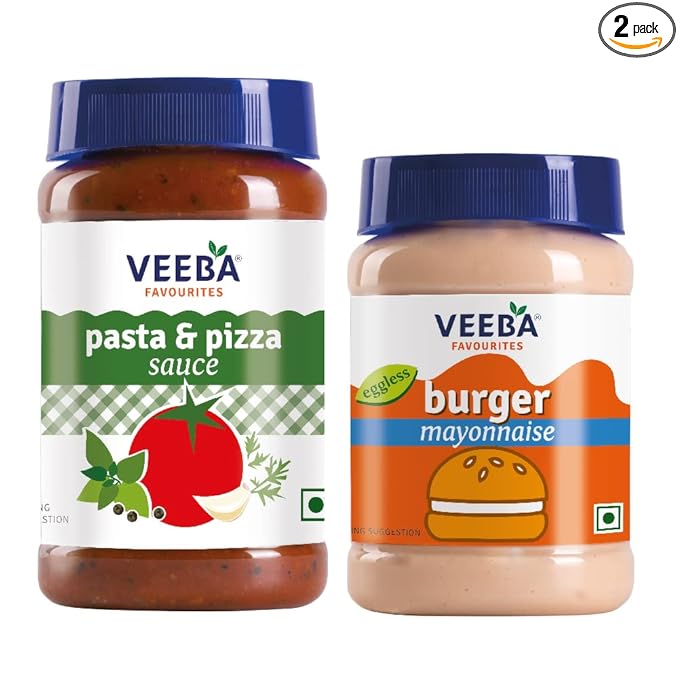 Pasta-Pizza Sauce,525g & Burger Mayonnaise Pet Bottle,250g - Pack of 2