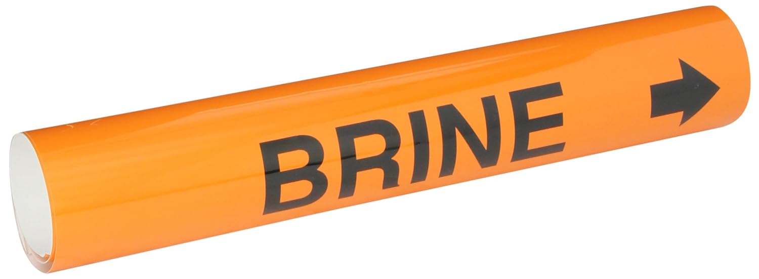 Brady 5802Ii High Performance Wrap Around Pipe Marker, B689, Black