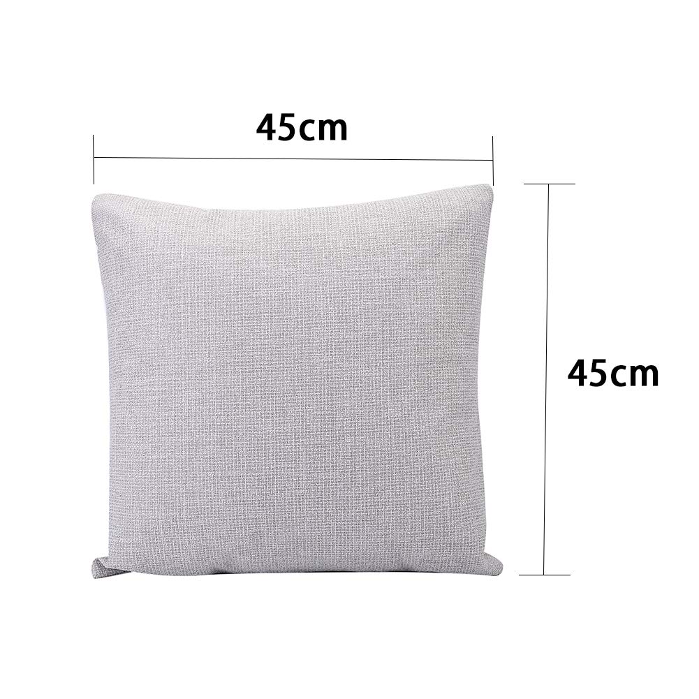Federa Cuscino Divano 45x45 Cm In Cotone E Lino - Cane Nero Con Collare Rosso, Fantasia Su Un Lato, Cerniera, Morbida E Decorativa, Per Soggiorno E Camera Da Letto