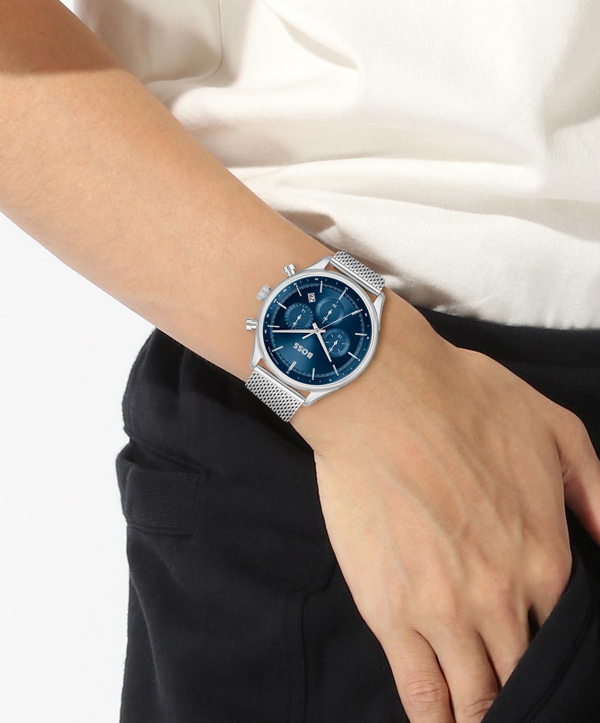 BOSS Men's Quartz Chronograph Watch, Multi Dial, Innovative and Water Resistant up to 50 Meters 5ATM, Gift for Him - Image 4