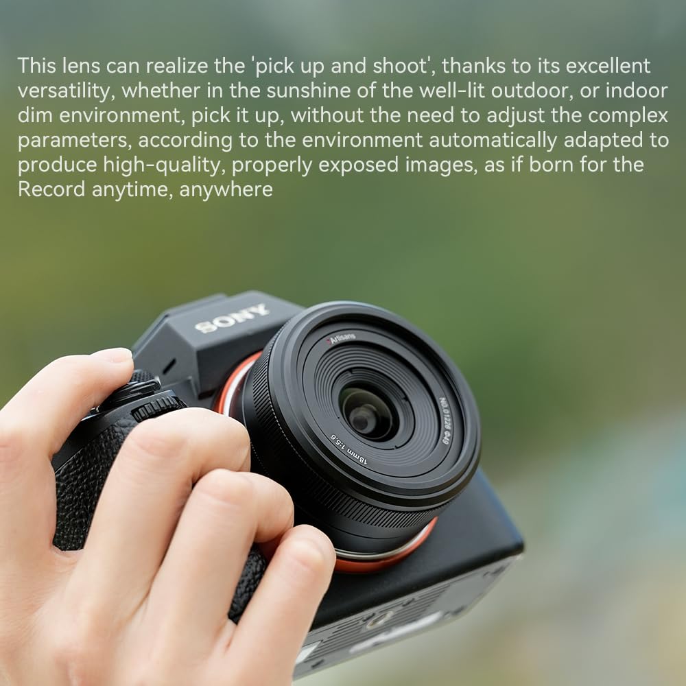 Amazon.com : 7artisans 18mm F5.6 Pancake Lens for Sony E Mount