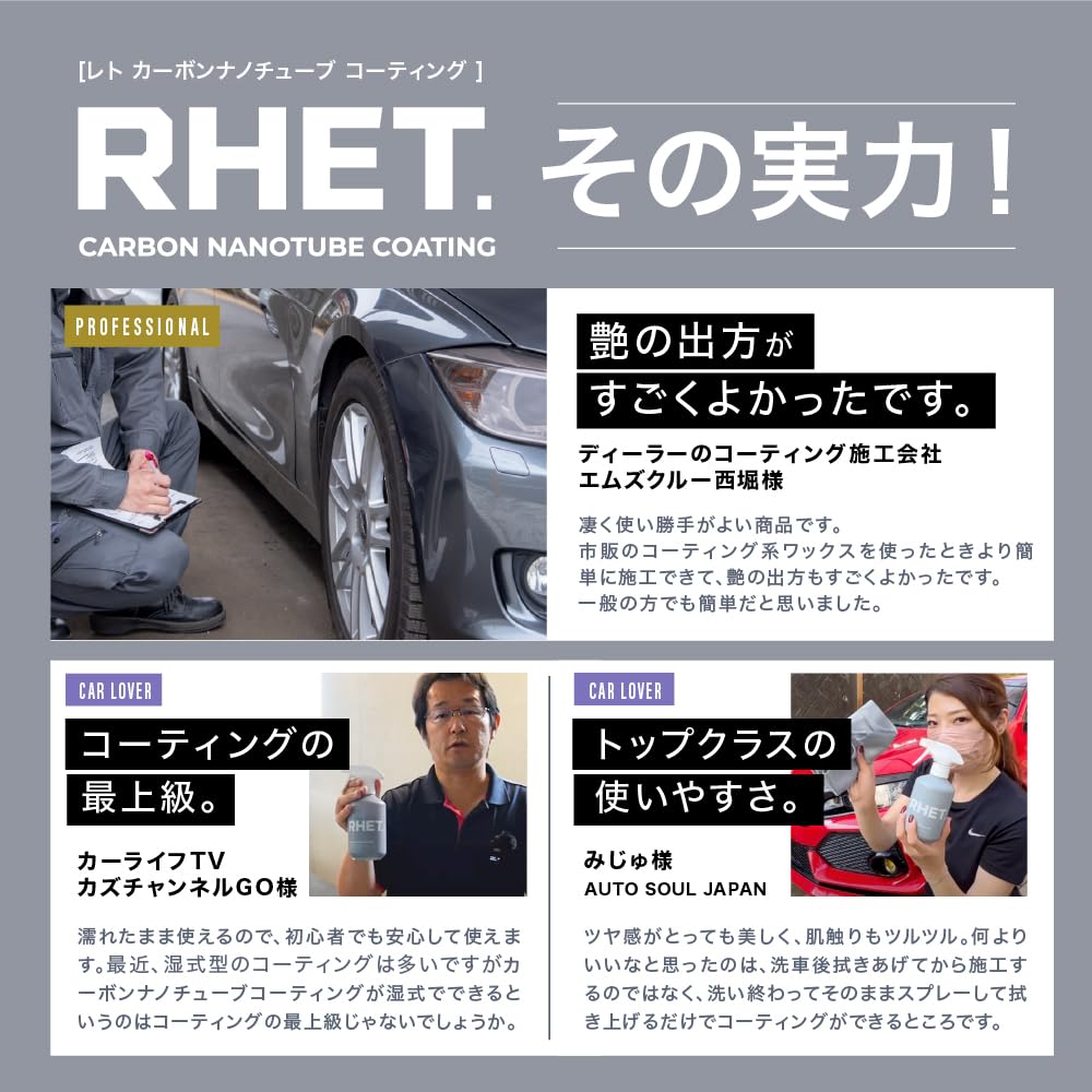 Amazon.co.jp: 【RHET.】 コーティング剤 車 レト 日本製 大容量 次 