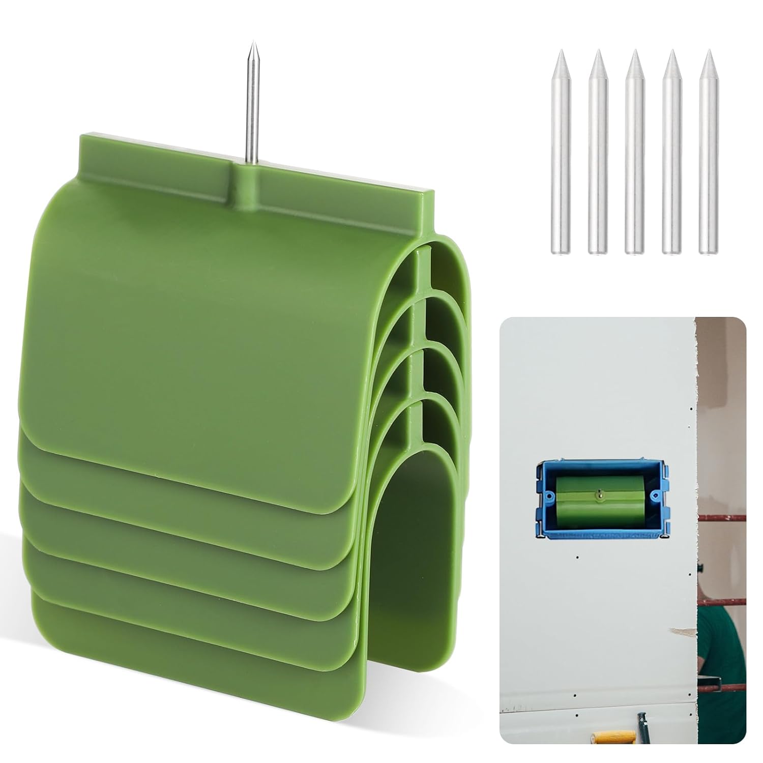 5pcs Drywall Outlet Marker, Outlet Box Drywall Markers for Drywall