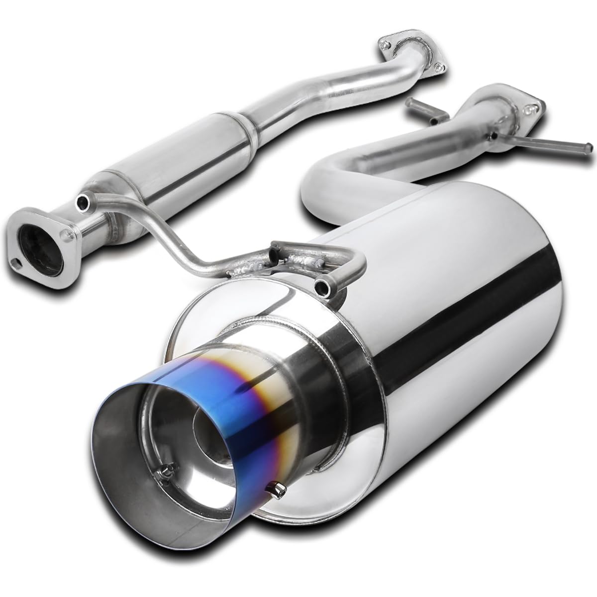 Spec-D Tuning 4" Tip Stainless Steel Catback Exhaust Muffler Kit Compatible with 2001-2005 Lexus IS300 3.0L