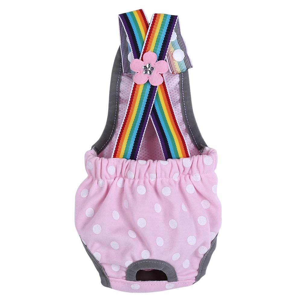 Female Dog Diaper, Quick Installation Complete Parts for Activity (XXS/6) (XS/8) (S/10) (M/12)