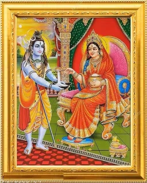 Maa Annapurna Devi Photo Frame with Laminated(7.5inchesx9.5inches)-image-30