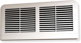 14" x 6" [Duct Opening Size] Plastic Filtered Return Grille in White, Air Return for Sidewall - HVAC Air Vent Covers - with Activated Carbon Filter - [Outer Dimensions: 15.75" x 7.75"]