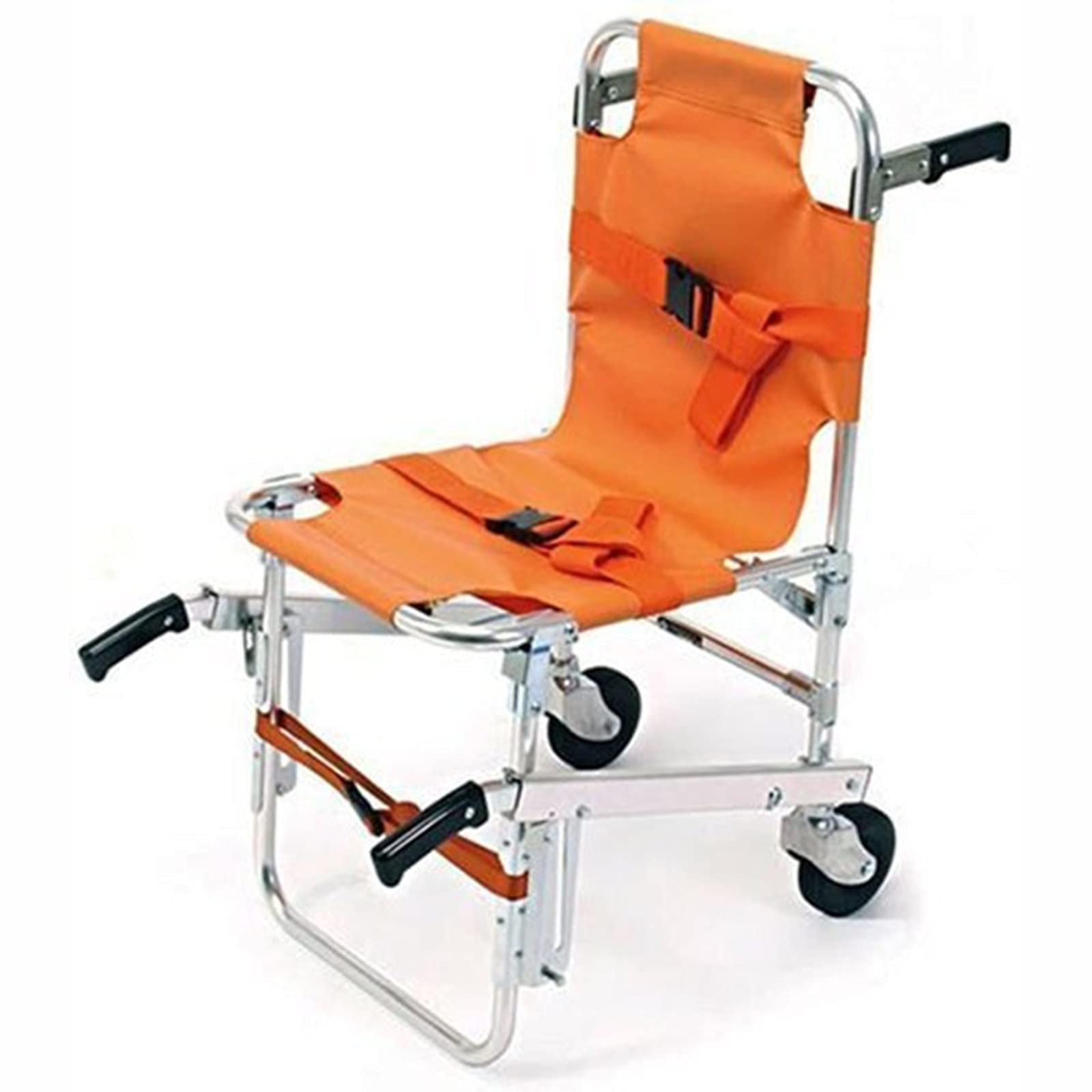 Sedia per Scale Pieghevole, Sedia Montascale Manuale, Sedia Evacuazione, Sedia Portantina per Scale, Sedia Montascale per Disabili, Assistenza Paziente Ambulanza 2 Ruote