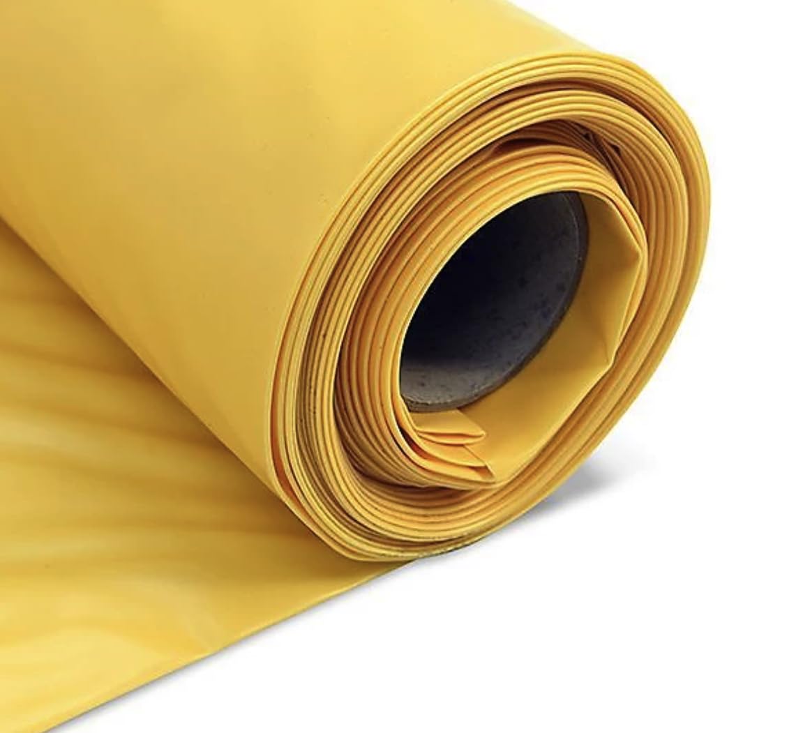 Yellow Vapour Barrier - Damp Proof Membrane - Loft and Floor Insulation Foil Roll - 100m2