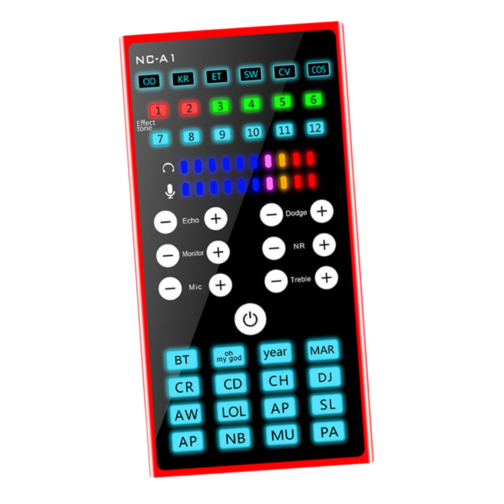 TEHAUX 1Pc Professional Voice Changer Sound Card for Phone Computer USB Audio Mixer with Noise Reduction for Live Streaming Podcasting Karaoke Versatile Easy to Use-image-44