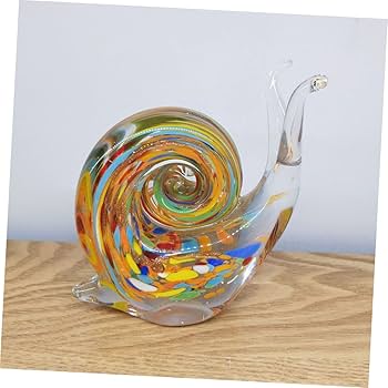 Amazon.co.jp: HOOTNEE カタツムリガラスの装飾品 アートガラス