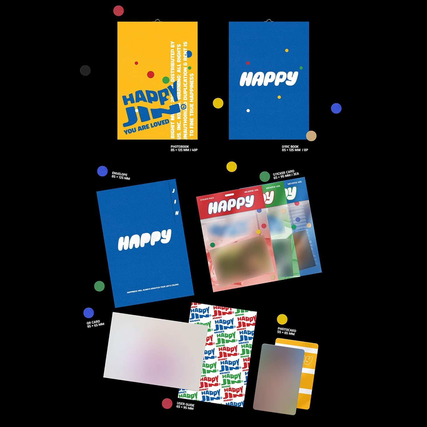 Careflection BTS JIN - Happy Album (Weverse Albums Ver.) : Amazon