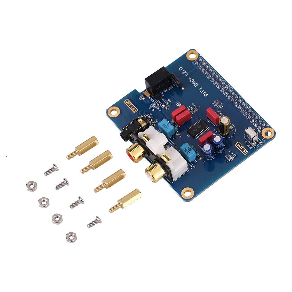 Bewinner I2S Interfaccia Hifi Digi Dac + Hifi Digi Scheda Audio Digitale per B + Modello B/2B/3B/PCM5122 Uscita Dac con Presa Jack da 3,5 Mm Placcata Oro Rcv Doppio Morsetto