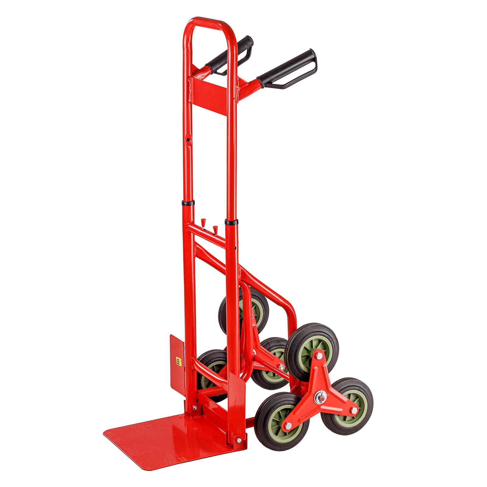 DEMA Stahlrohr Treppenkarre mit 3-Stern-Rädern, Transportkarre, Sackkarre, Treppensteiger - 120 kg, Robust, Kippsicher, Langlebig für Werkstatt, Lager, Umzug