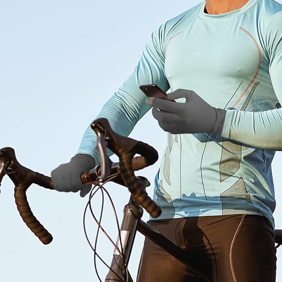 UV Protection Gloves Men's Women's Finger Tip Touchscreen Gloves UPF 50+ Sun Protective Glove for Cycling Fishing Running Hiking Boating Garden Safari Outdoor Activitie