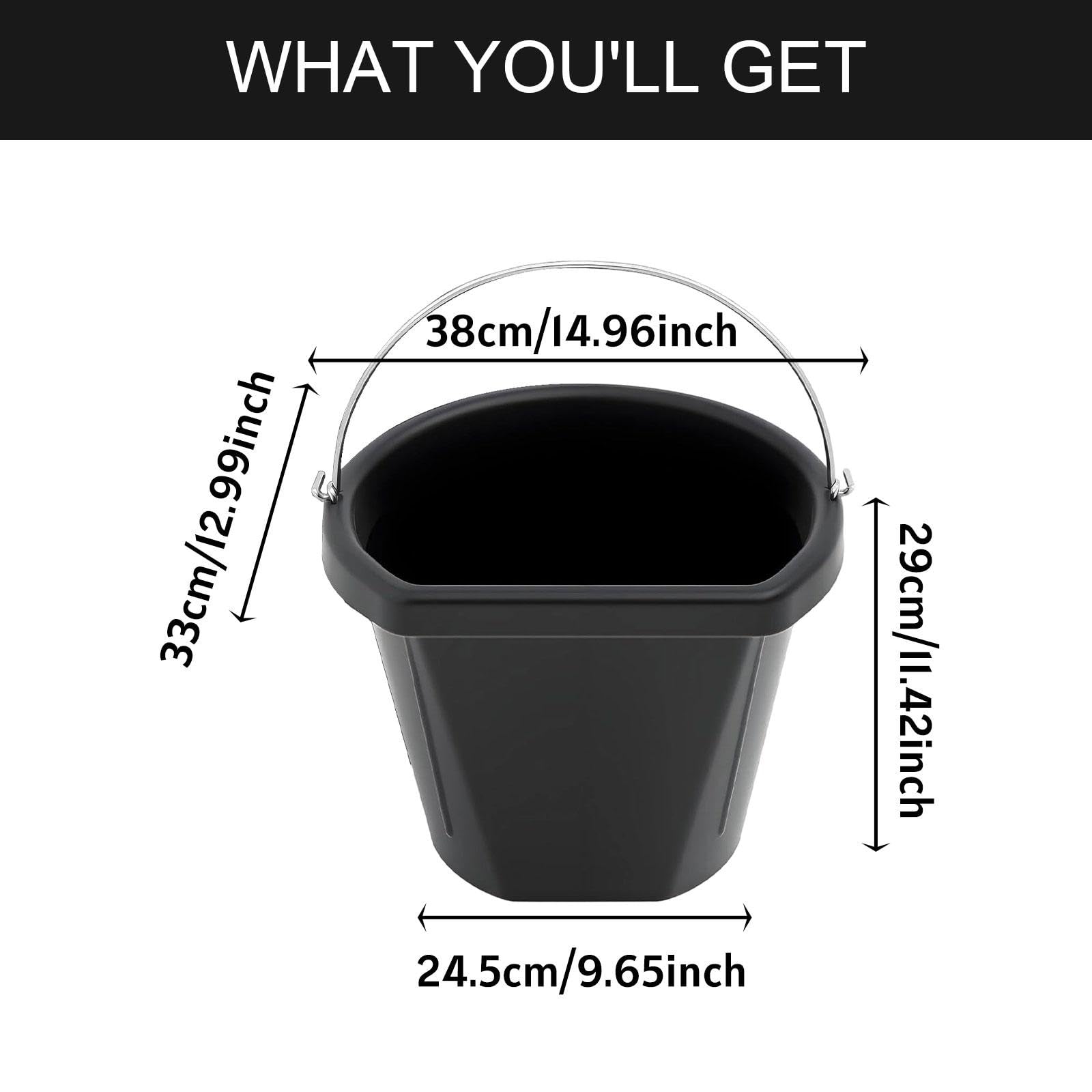 MagiDeal Cubo de Goma para alimento de Caballos, 18 l, Multiusos, para Granjas, Patios y zoológicos.
