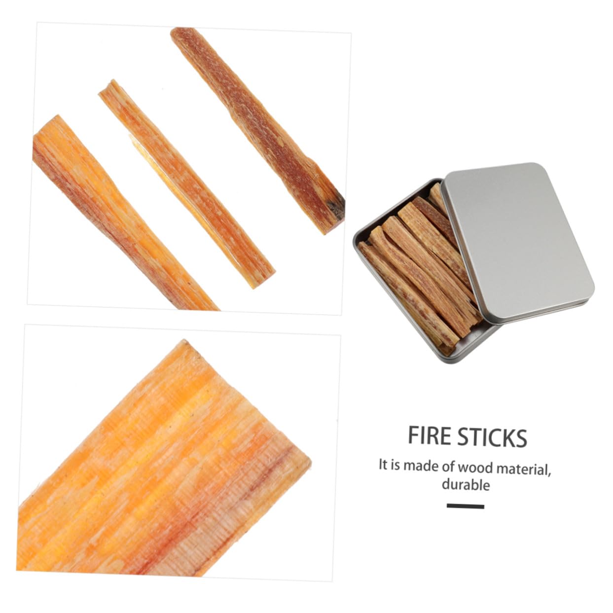 Allume-feu en Bois de Camping 1 Set pour Extérieur