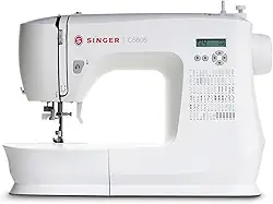 Máquina de Costura Eletrônica SINGER C5605 220V| 80 Pontos com 180 Aplicações | Painel LCD, Passador de Linha, Braço Livre, Caseado Automático | Portátil | Uso Doméstico