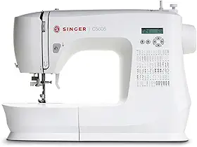 Máquina de Costura Eletrônica SINGER C5605 127V | 80 Pontos com 180 Aplicações | LCD, Passador de Linha, Caseado Automático, Braço Livre | Portátil | Ideal para Uso Doméstico