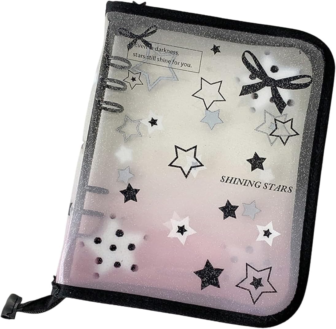 Multifunctional Cartoon Zippered Clear Photo Album Shell Card Organizers Binder Cover for 3Inch Trading Card Collector PVC Clear Photo Album Cover