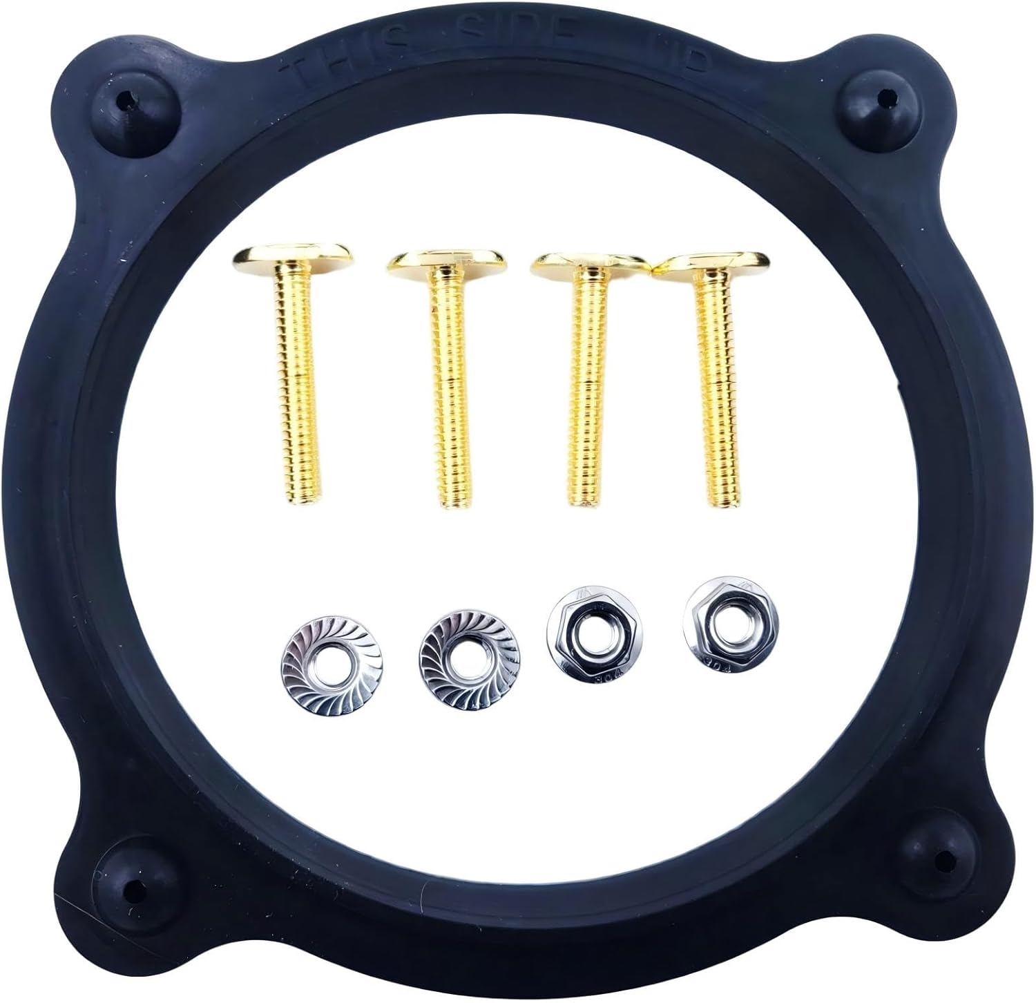 385310063 RV, Trailer Floor Flange Seal and Mounting Hardware Replacement Kit - for Dometic Sealand RV, Trailer & Camper Parts - RV Pedal Flush Toilets Flange Seal Gasket Kit