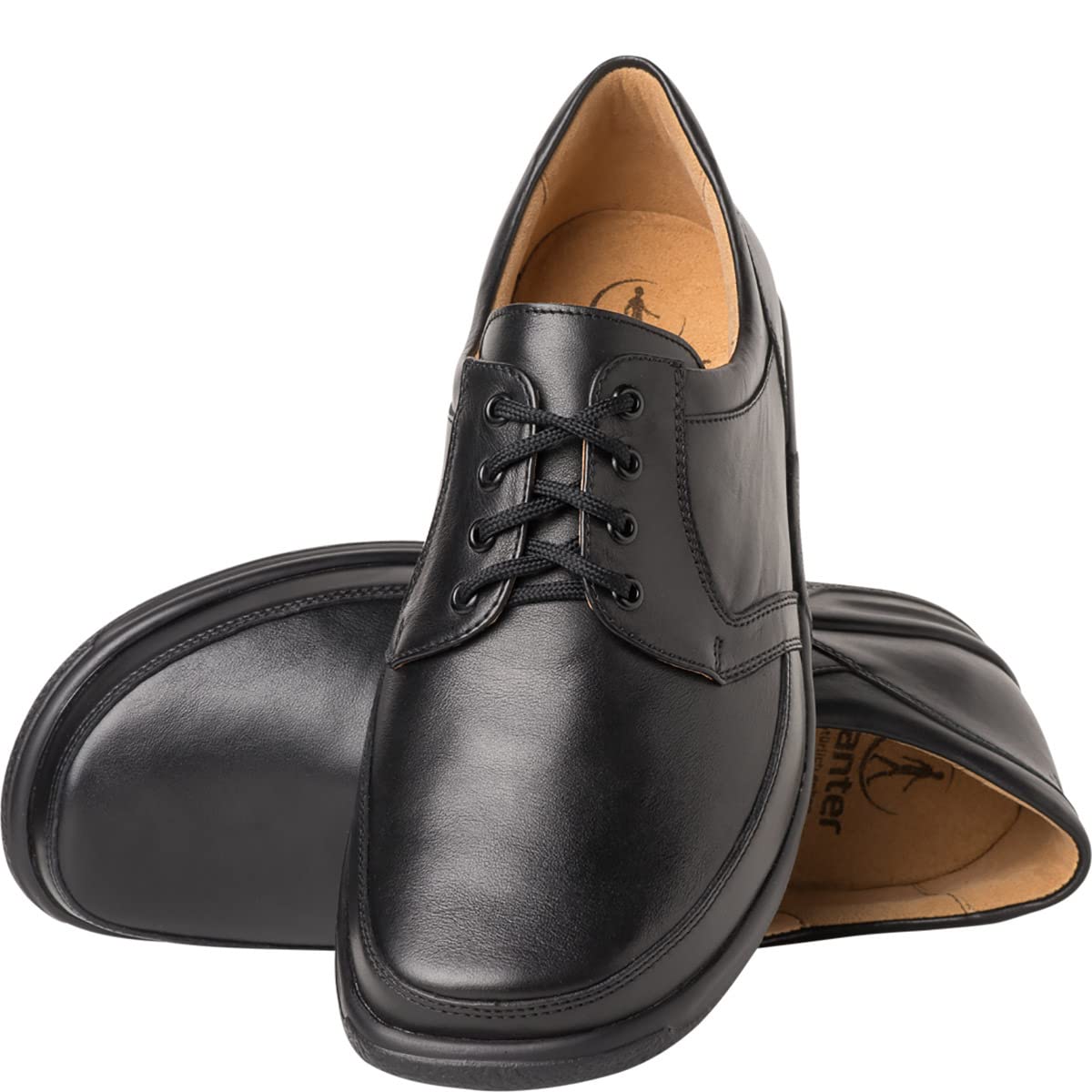 Ganter SENSITIV Kurt, szerokość K 3-256701-01000 półbuty męskie, czarny, 44.5 EU X-Weit